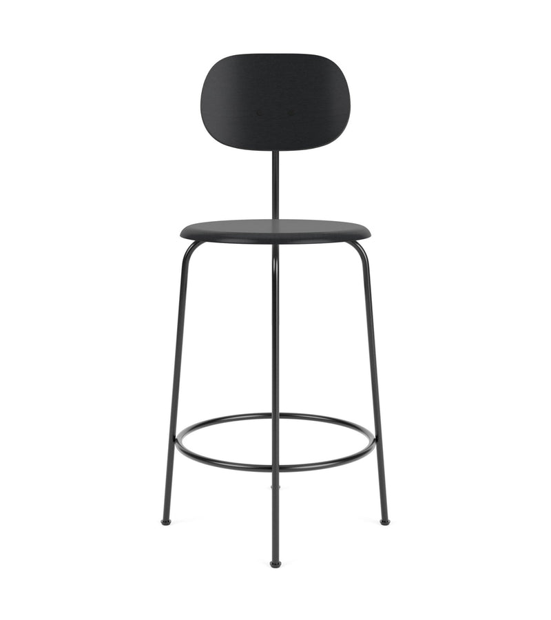 Afteroom Counter Chair Plus - Upholstered Seat - Audo Copenhagen - Stools + Benches + Ottomans - Natural Oak/ Audo Boucle - Gold 06 - HORNE