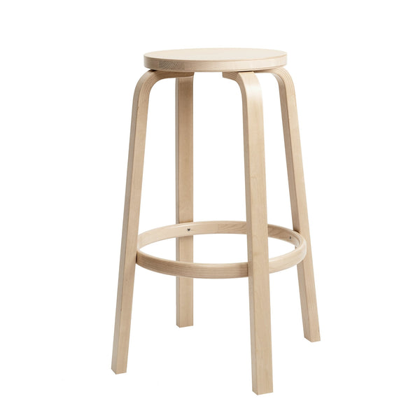 Alvar Aalto Bar Stool 64 - Artek - Stools + Benches + Ottomans - Bar 30" - Brich Veneer Seat - HORNE