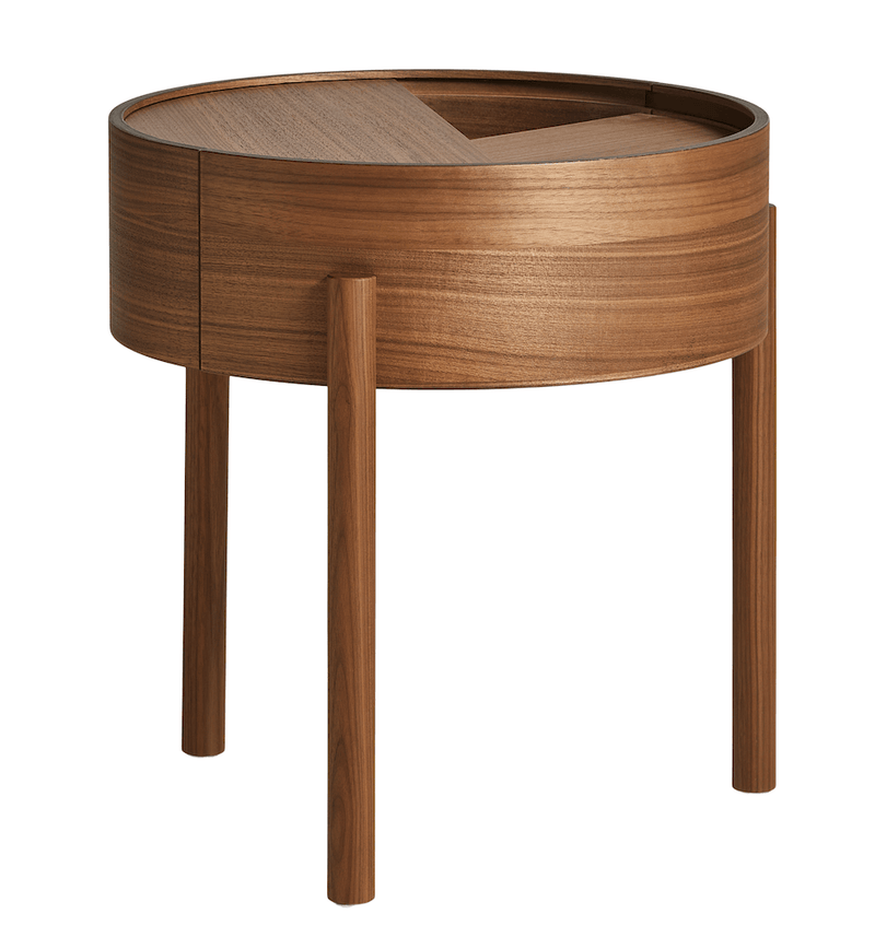 Arc Side Table - Woud - Tables + Desks - Mat Laquered Walnut - HORNE