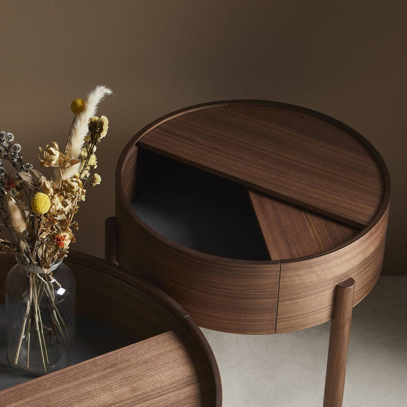 Arc Side Table - Woud - Tables + Desks - Mat Laquered Walnut - HORNE