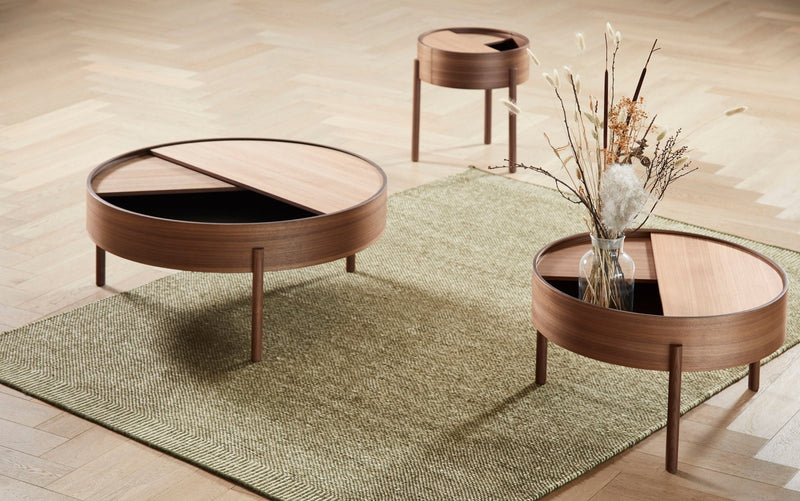 Arc Side Table - Woud - Tables + Desks - Mat Laquered Walnut - HORNE