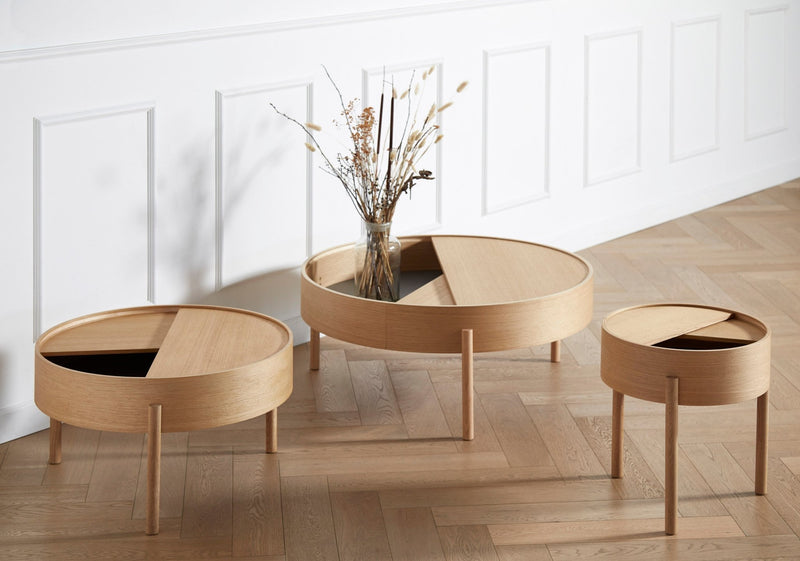 Arc Side Table - Woud - Tables + Desks - Mat Laquered Walnut - HORNE