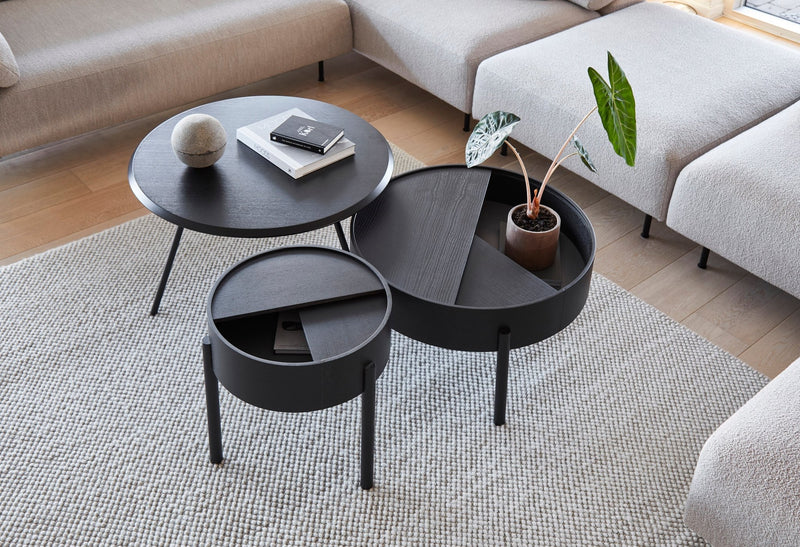 Arc Side Table - Woud - Tables + Desks - Mat Laquered Walnut - HORNE