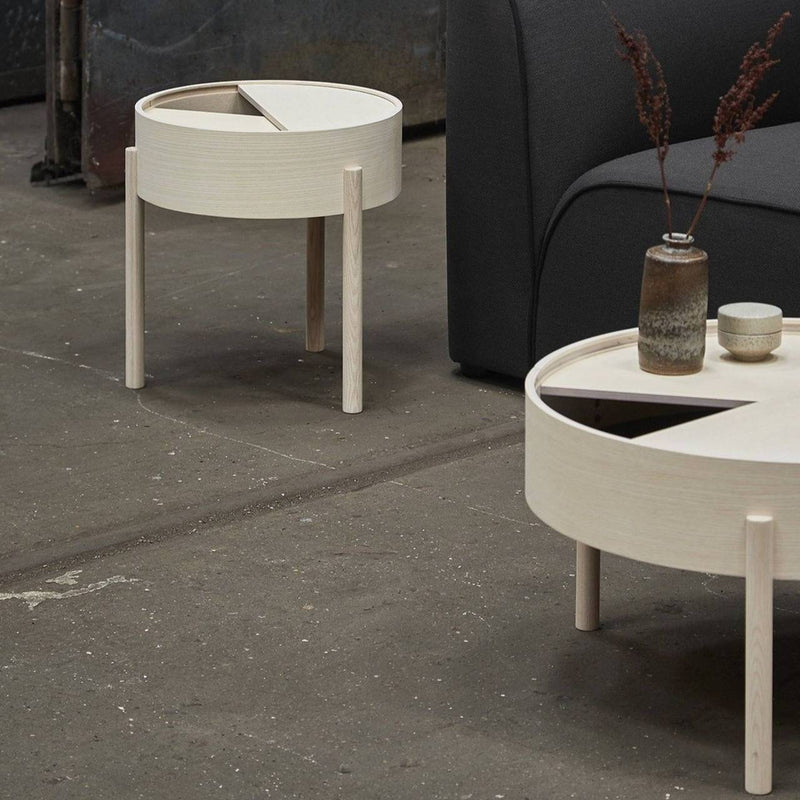 Arc Side Table - Woud - Tables + Desks - Mat Laquered Walnut - HORNE