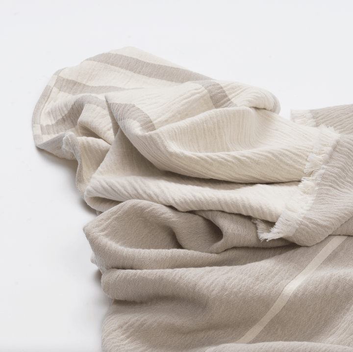 Architecture Throw - Kristina Dam - Blankets + Throws + Pillows - Beige - HORNE