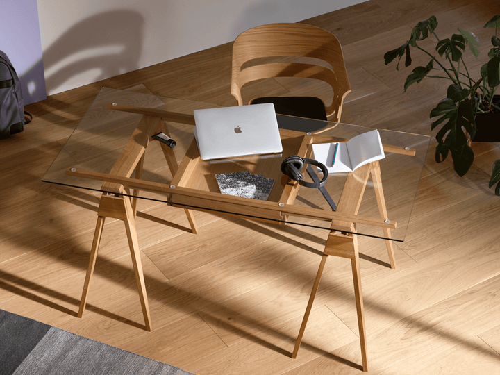 Arco Desk With Drawer - Design House Stockholm - Desks - Black - HORNE