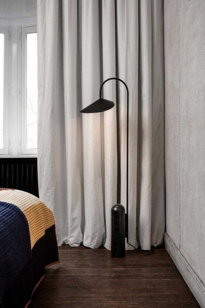 Arum Floor Lamp - Ferm Living - Floor Lamps - Black - HORNE
