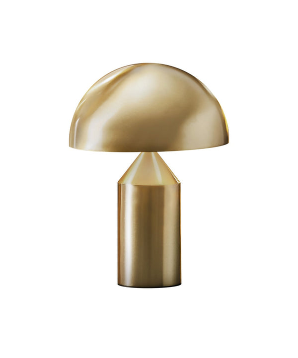 Atollo Metal Table Lamp - Oluce - Table + Task - Gold - Small - HORNE