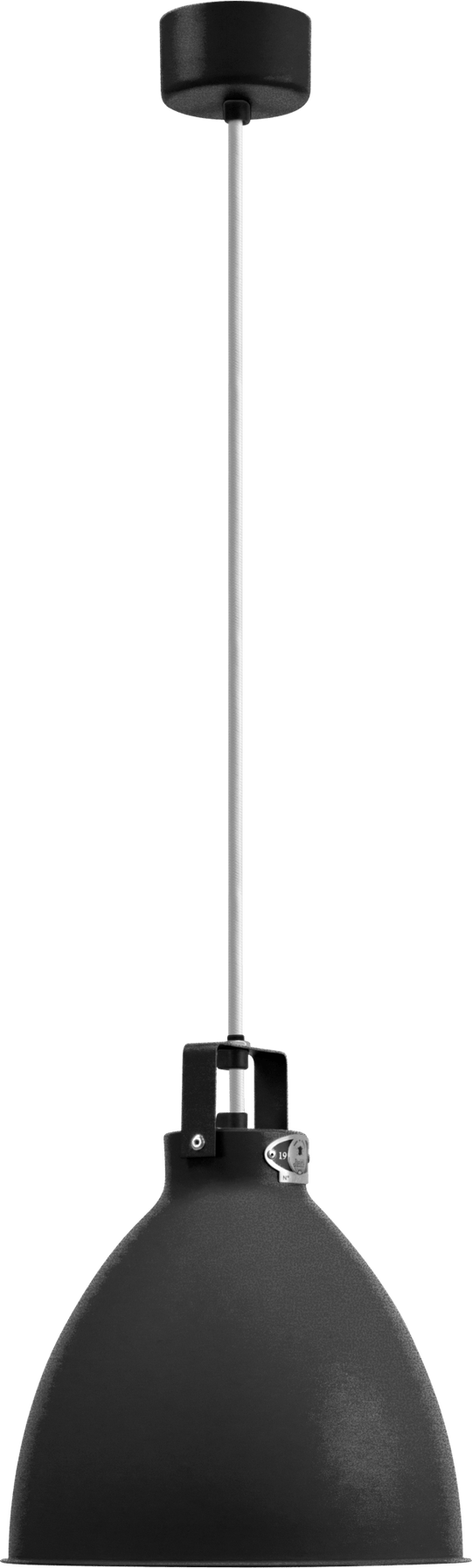 Augustin Pendant - A240 - Glossy Finish - Jielde - Pendants - Hammered Black - Gold - HORNE
