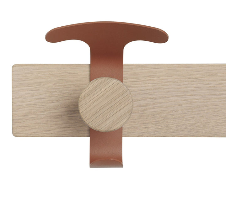 Avail Coat Rack - Muuto - Coat + Key Racks - Oak/Copper Brown - HORNE