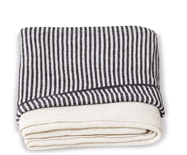 Aymara Plaid Throw - Form + Refine - Blankets + Throws + Pillows - Rib Cream - HORNE