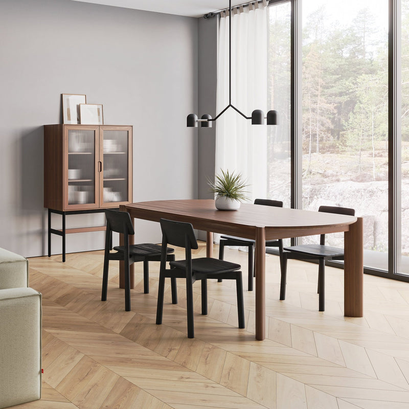 Bancroft Round Dining Table - Gus* Modern - Tables + Desks - Walnut - HORNE