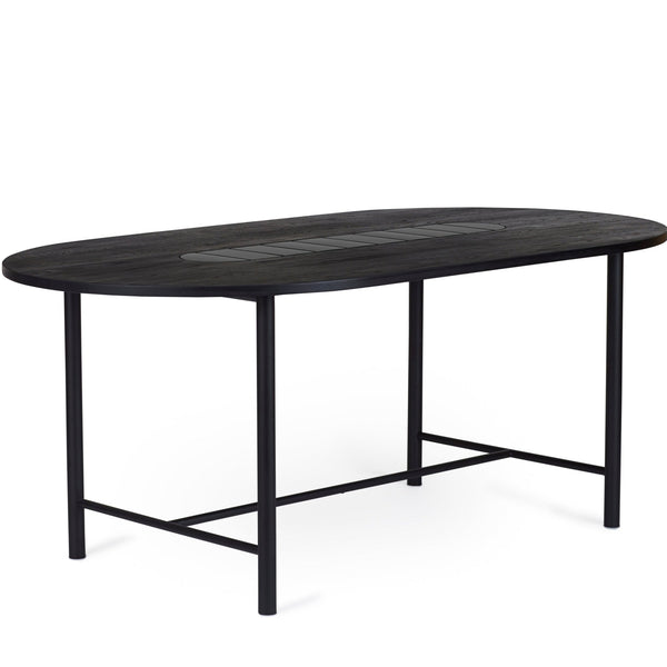 Be My Guest Dining Table - Warm Nordic - Tables - 71" - Black Oak/ Black Ceramic - HORNE