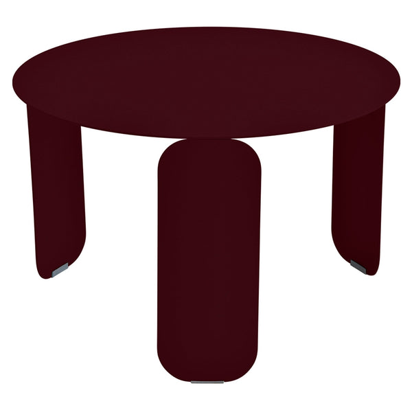 BeBop Low Table Ø24" - Fermob - Tables + Desks - Black Cherry - HORNE