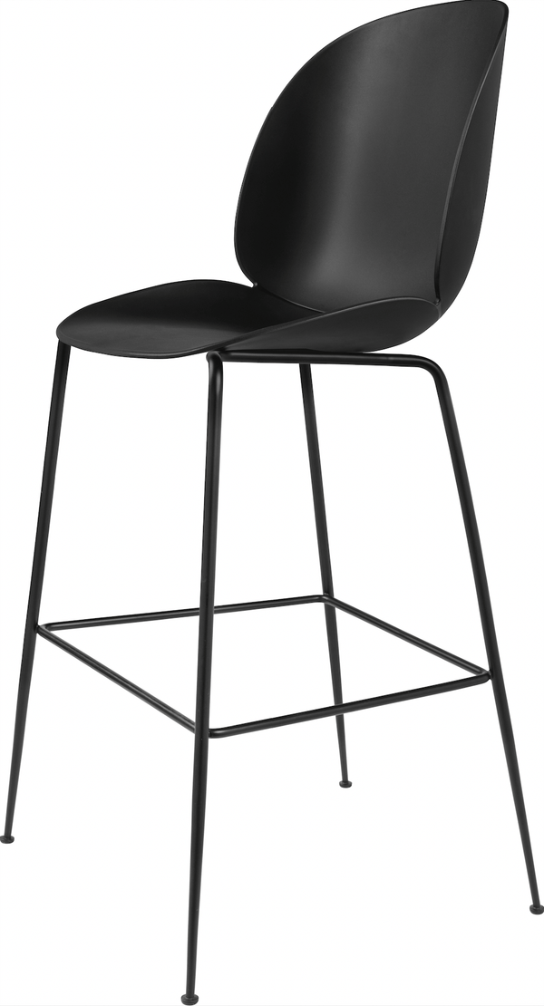 Beetle Bar Chair Un - Upholstered - Gubi - Stools + Benches + Ottomans - Black Matte - Black - HORNE