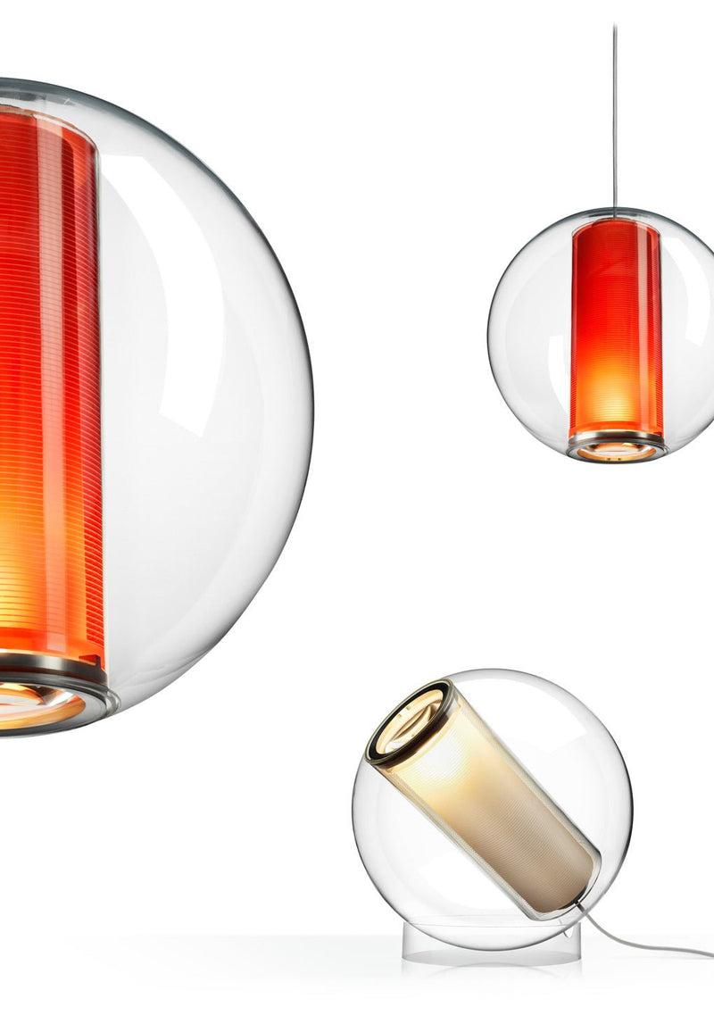 Bel Occhio Chandelier - Pablo Designs - Pendants - 3 Orange Belo Occhio 16's - HORNE