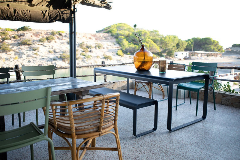 Bellevie Premium Bench - Fermob - Outdoor Furniture - Acapulco Blue - HORNE