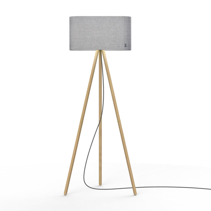 Belmont Floor Lamp - Pablo Designs - Floor Lamps - White - Walnut - HORNE