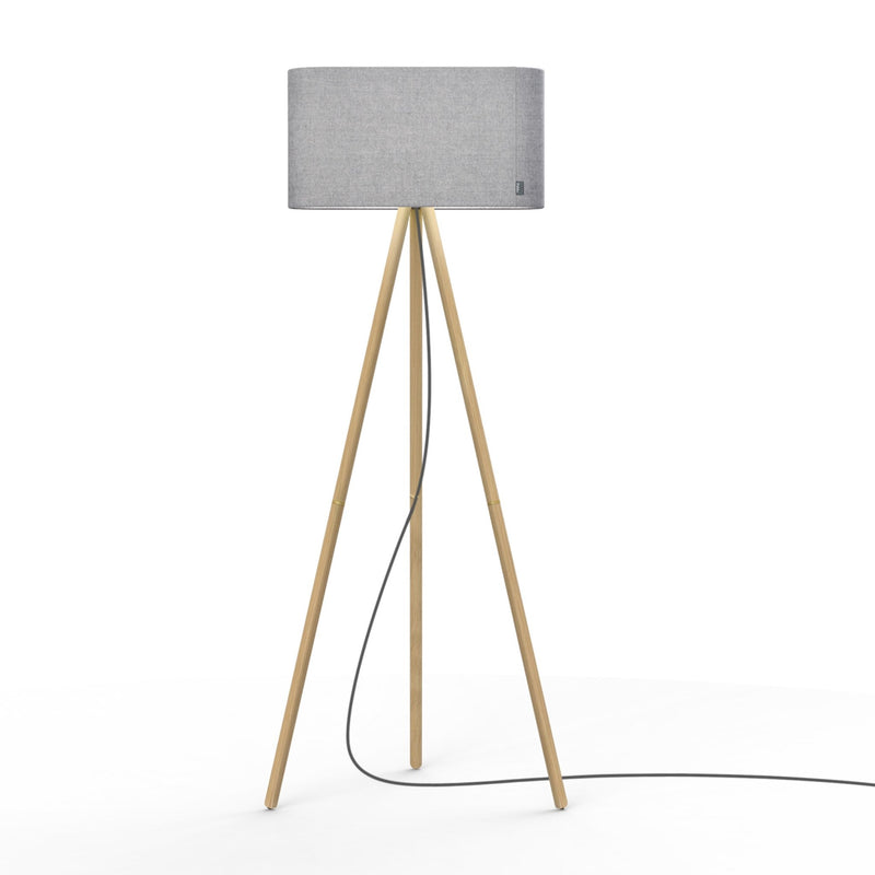 Belmont Floor Lamp - Pablo Designs - Floor Lamps - Charcoal - Oak - HORNE