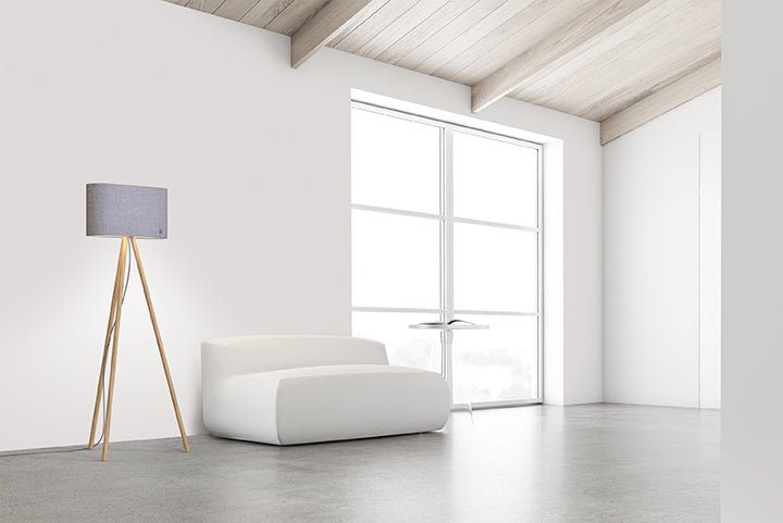 Belmont Floor Lamp - Pablo Designs - Floor Lamps - White - Walnut - HORNE