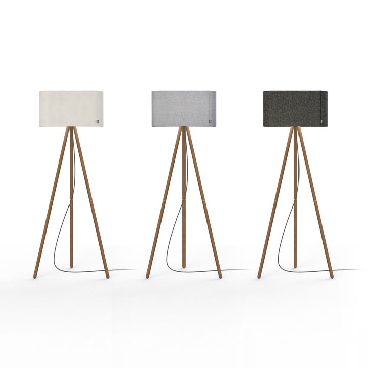 Belmont Floor Lamp - Pablo Designs - Floor Lamps - White - Walnut - HORNE