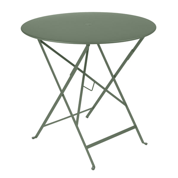 Bistro Round Folding Table - 30" w/Umbrella Hole - Fermob - Outdoor Furniture - Cactus - HORNE