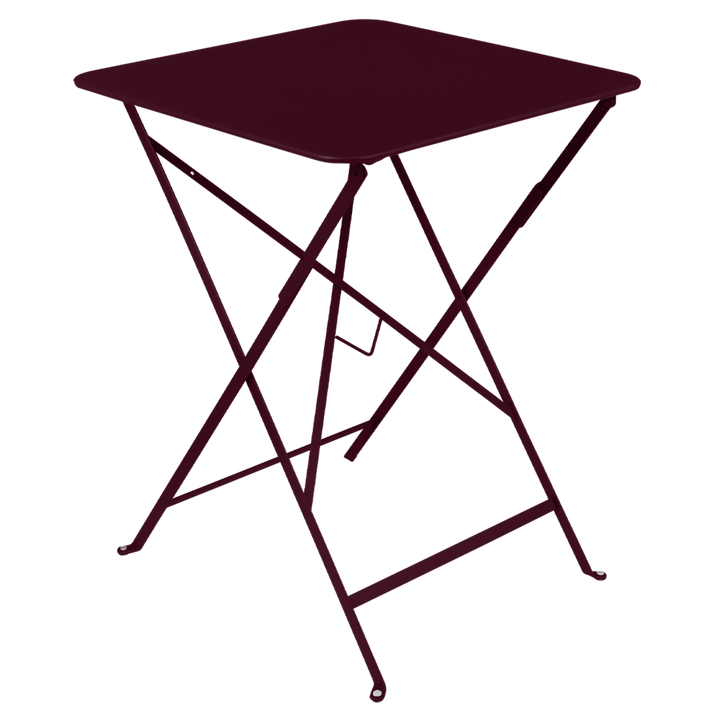 Bistro Square Folding Table - 22" x 22" - Fermob - Outdoor Furniture - Black Cherry - HORNE