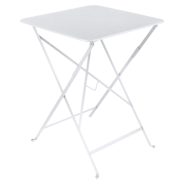Bistro Square Folding Table - 22" x 22" - Fermob - Outdoor Furniture - Cotton White - HORNE