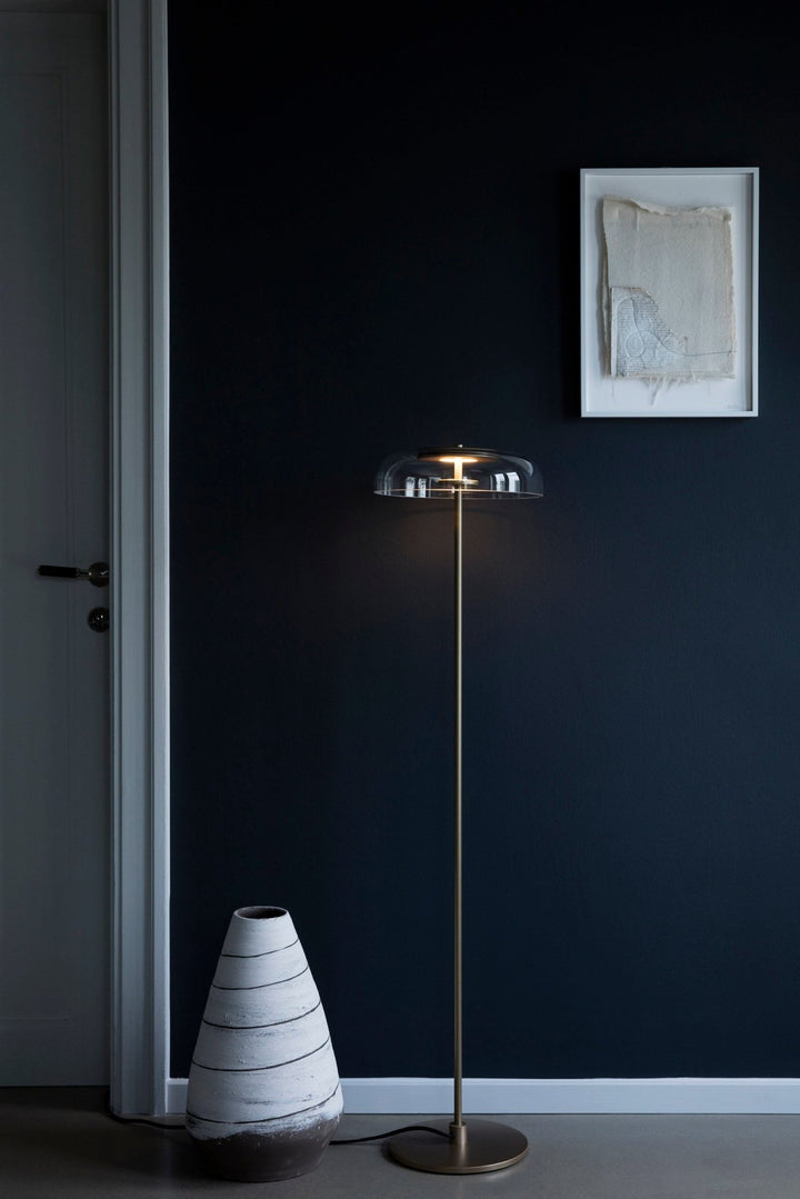 Blossi Floor Lamp - Nuura - Floor Lamps - Black/Opal White - HORNE