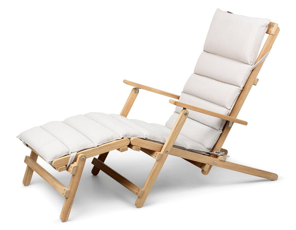 BM5565 Extended Deck Chair - Carl Hansen & Son - Chairs - Add Heritage Papyrus Cushion - HORNE