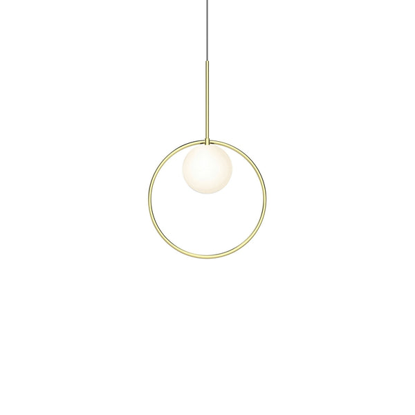 Bola Halo Pendant - Pablo Designs - Pendants - 12"dia Shade - Brass - HORNE