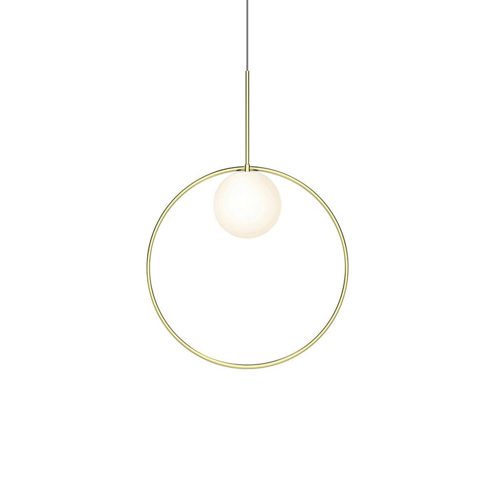 Bola Halo Pendant - Pablo Designs - Pendants - 18"dia Shade - Brass - HORNE