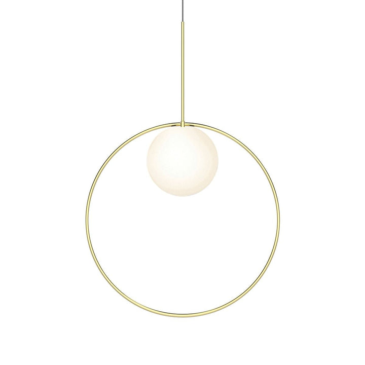 Bola Halo Pendant - Pablo Designs - Pendants - 22" dia Shade - Brass - HORNE