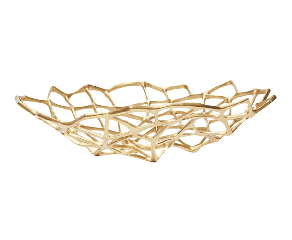 Bone Bowl Brass - Tom Dixon - Serveware - Large - HORNE