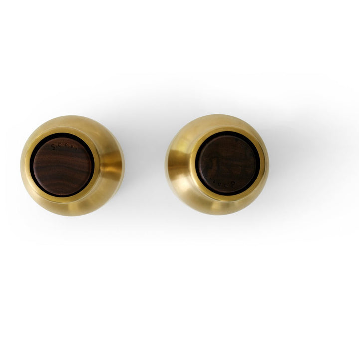 Bottle Grinders - Set of 2 - Audo Copenhagen - Kitchen Tools - Sand - Walnut Lid - HORNE