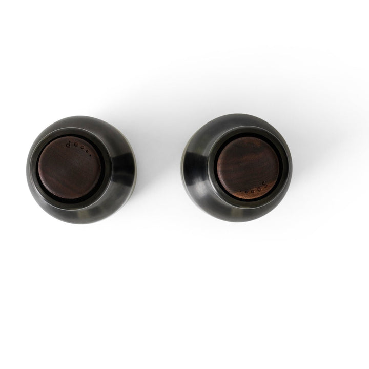 Bottle Grinders - Set of 2 - Audo Copenhagen - Kitchen Tools - Sand - Walnut Lid - HORNE