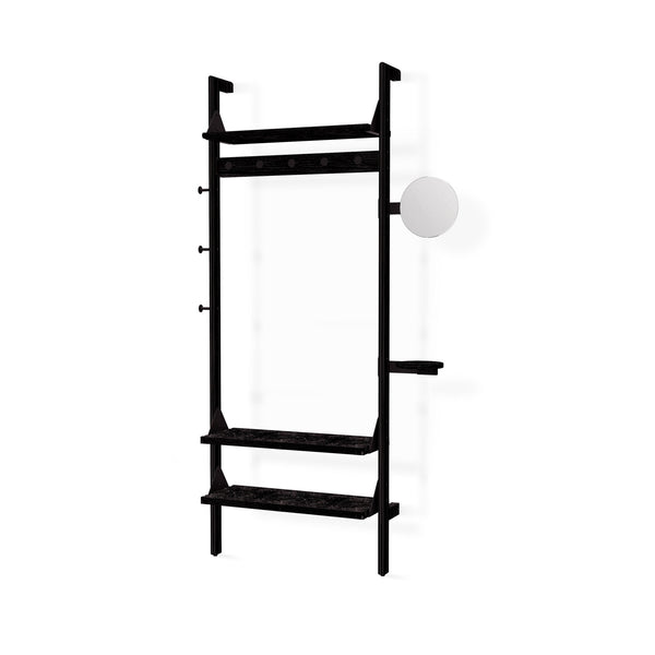 Branch - 1 Entryway Unit - Gus* Modern - Shelving - Black Frame/Black Brackets - HORNE