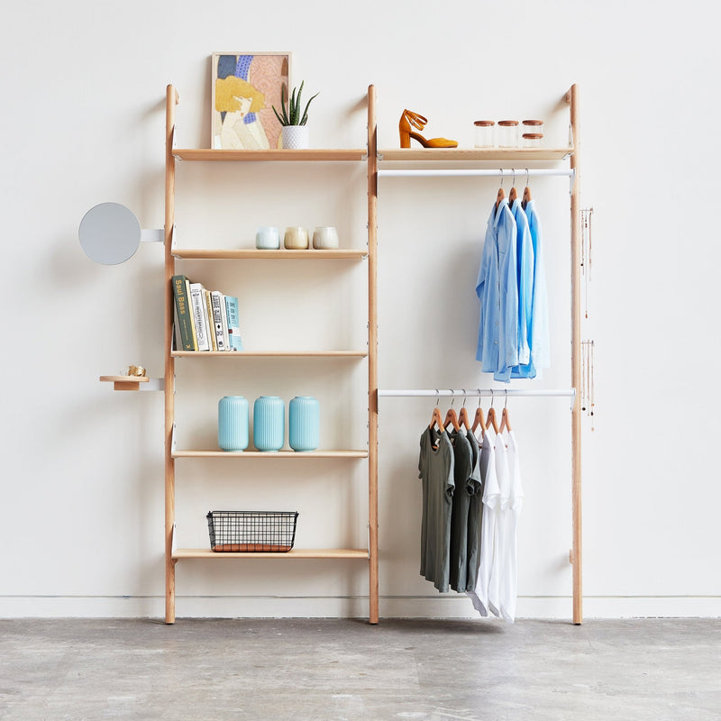 Branch - 2 Display Unit - Gus* Modern - Shelving - Blonde Frame/White Brackets - HORNE