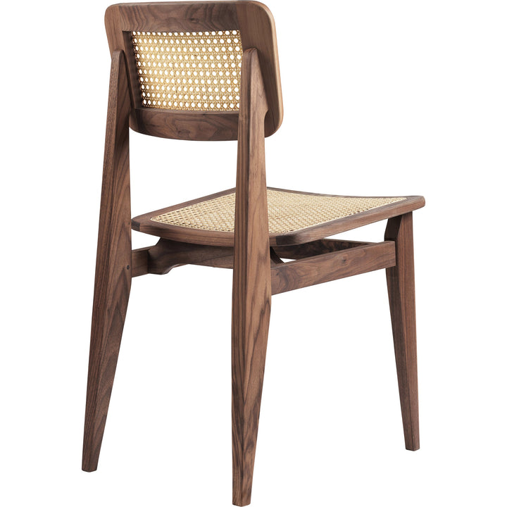 C - Chair Dining Chair - All French Cane - Gubi - Chairs - Black Stained Oak - HORNE