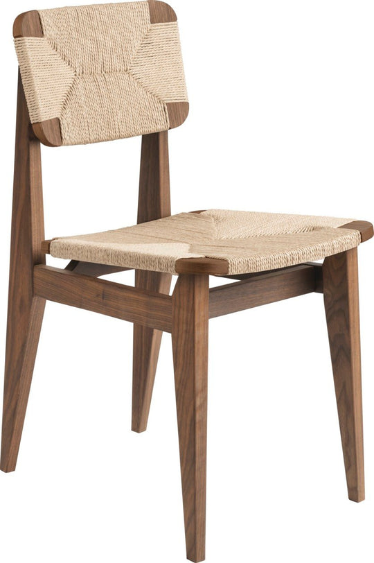 C - Chair Dining Chair - Paper Cord - Gubi - Chairs - American Oiled Walnut - HORNE