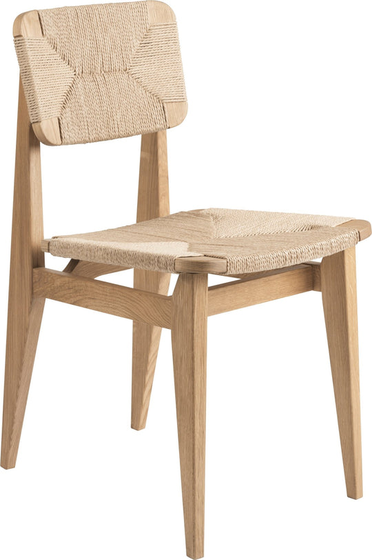 C - Chair Dining Chair - Paper Cord - Gubi - Chairs - Oiled Oak - HORNE