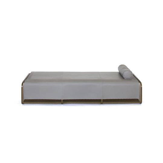 Caballito Chaise Longue - Oscar Maschera - Stools + Benches + Ottomans - Black Suede - HORNE