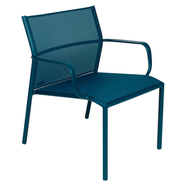 Cadiz Low Armchair - Stereo Fabric - Set of 2 - Fermob - Outdoor Furniture - Acapulco Blue - HORNE