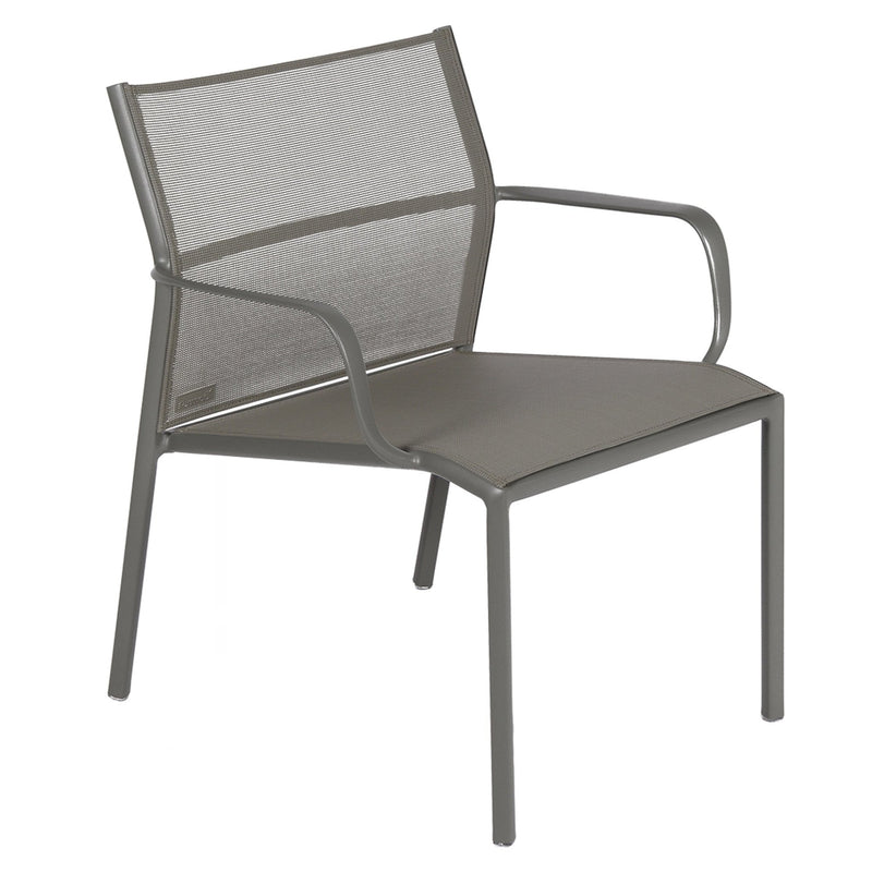 Cadiz Low Armchair - Stereo Fabric - Set of 4 - Fermob - Outdoor Furniture - Acapulco Blue - HORNE