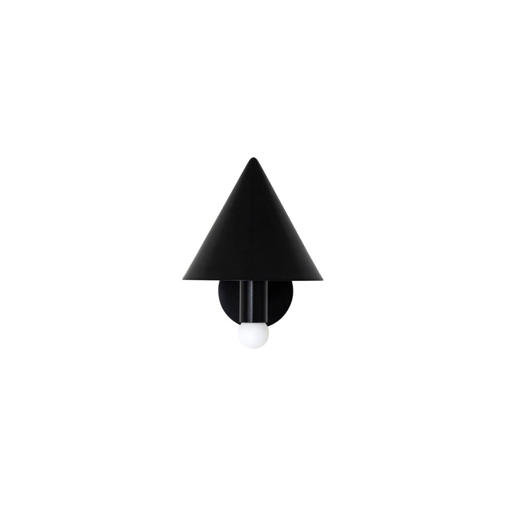 Canopy Sconce - Workstead - Wall Sconces - Black Enamel - HORNE