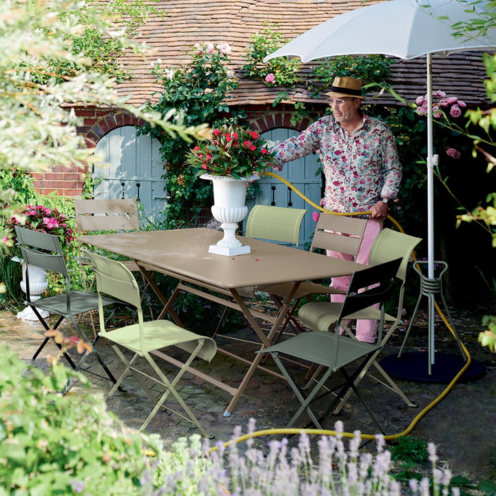 Caractere Table - 36" x 75" - Fermob - Outdoor Furniture - Lapilli Grey - HORNE