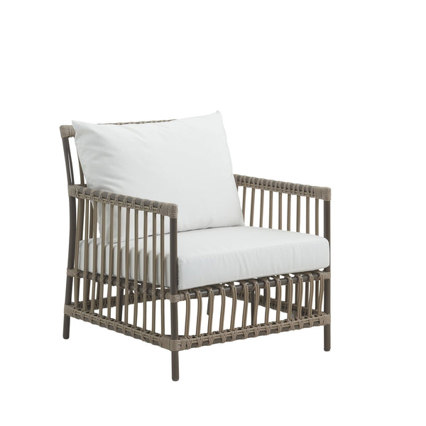 Caroline Lounge Chair - Exterior - Sika Design - Outdoor Furniture - Dove White - Tempotest White Canvas - HORNE