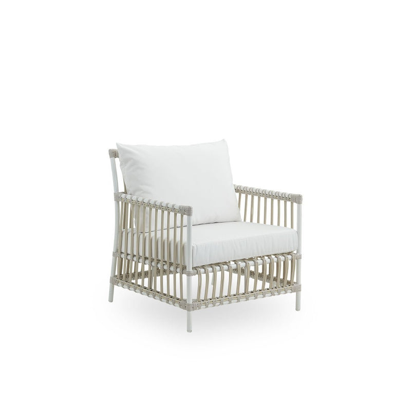 Caroline Lounge Chair - Exterior - Sika Design - Outdoor Furniture - Dove White - Tempotest White Canvas - HORNE