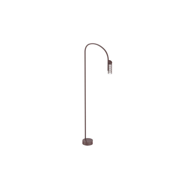 Caule Bollard 3 - Nest Shade Floor Lamp - Flos - Floor Lamps - Deep Brown - 2700K - No Caule Box - HORNE