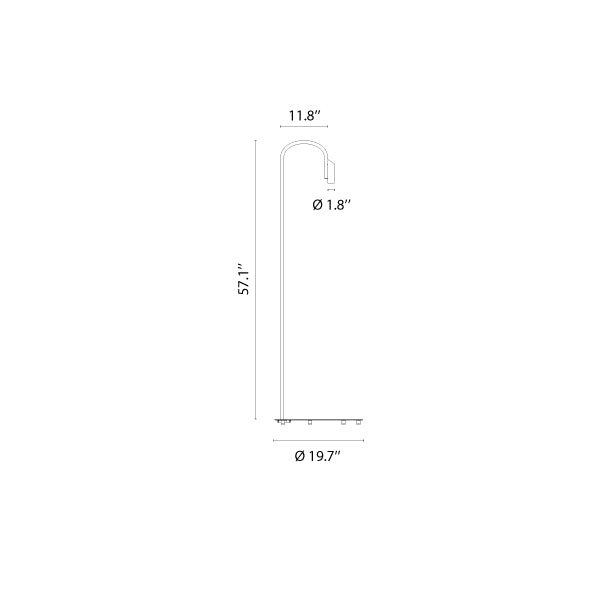 Caule Floor 3 - Solid Shade Floor Lamp - Flos - Floor Lamps - Forest Green - 2700K - HORNE